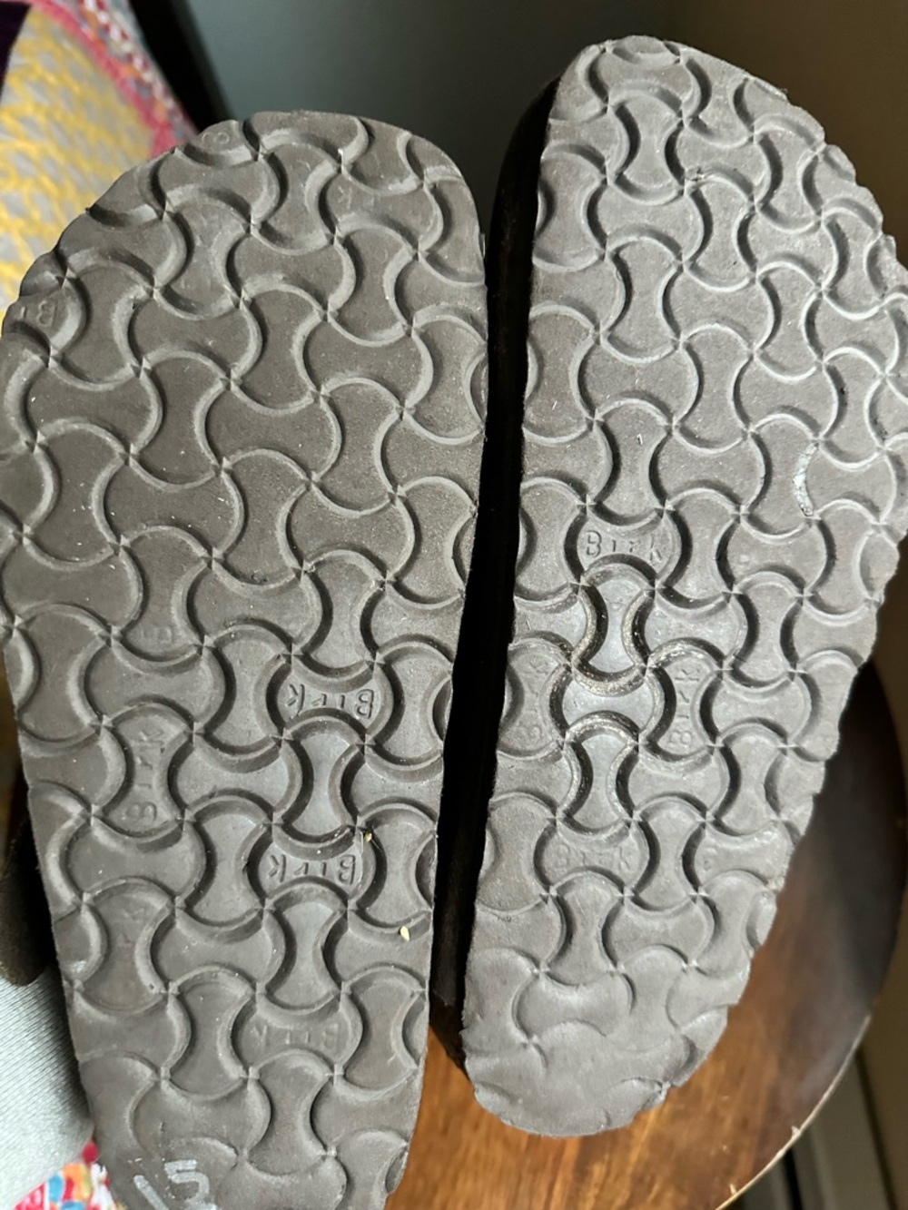 Birkenstock Boston Clog Brown Suede Softbed Sz 39 Regular Width - Picture 7 of 9